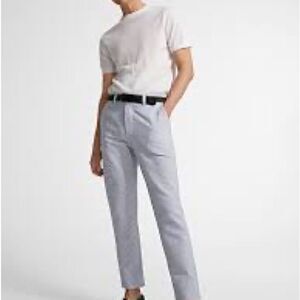 ALAN FLUSSER  36x 30 Golf Seersucker Striped Wide Leg Unisex Pants